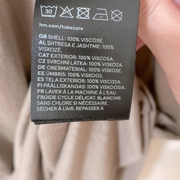 H&M T-shirt Dress in Beige Size S - Picture 8 of 10